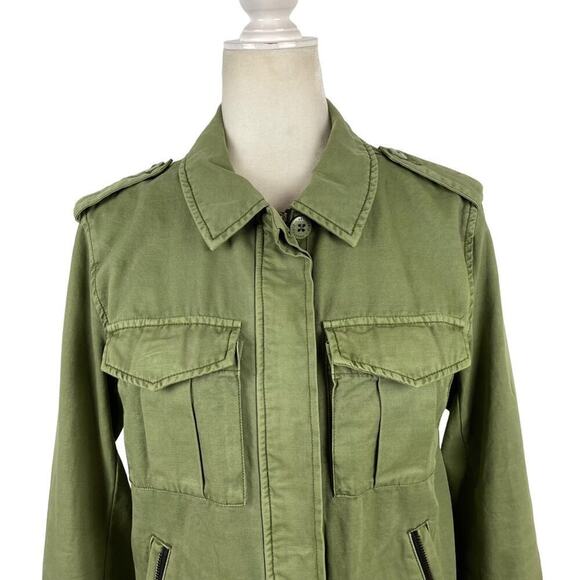 Sanctuary Utility Habitat Military Green Denim Jacket in Cactus 100% Cotton XS - Picture 7 of 16